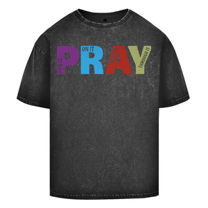 Oversize Washed T-Shirt pray on it