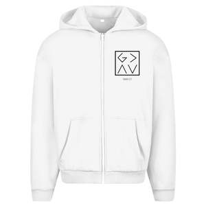 Oversize Zipper Hoodie god is greater romans 8:28
