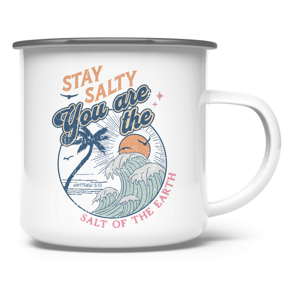 Emaille Tasse stay salty