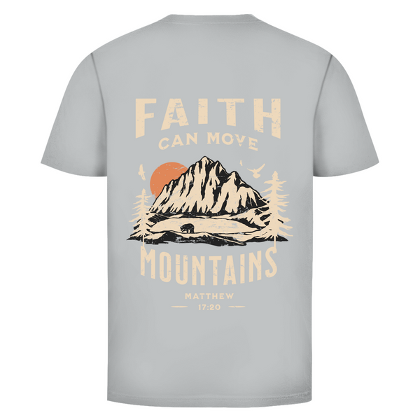 Herren T-Shirt faith can move mountains matthew 17:20