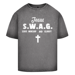 Oversize Washed T-Shirt jesus swag