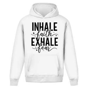 Oversize Hoodie Ohne Kordel inhale faith exhale fear