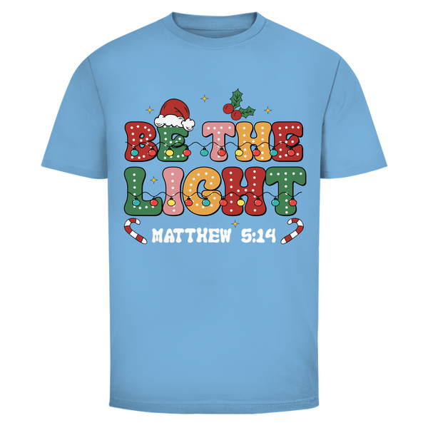 Herren T-Shirt be the light matthew 5:14