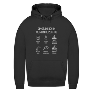 Damen Hoodie dinge die ich in meiner freizeit tue