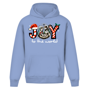 Oversize Hoodie Ohne Kordel joy to the world