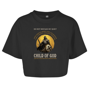 Damen Oversize Crop Top child of god