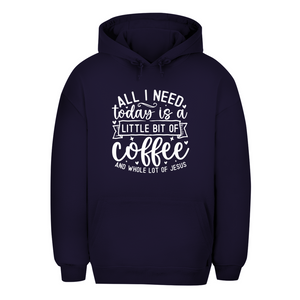 Unisex Oversize Hoodie little bit of coffee and whole lot of jesus