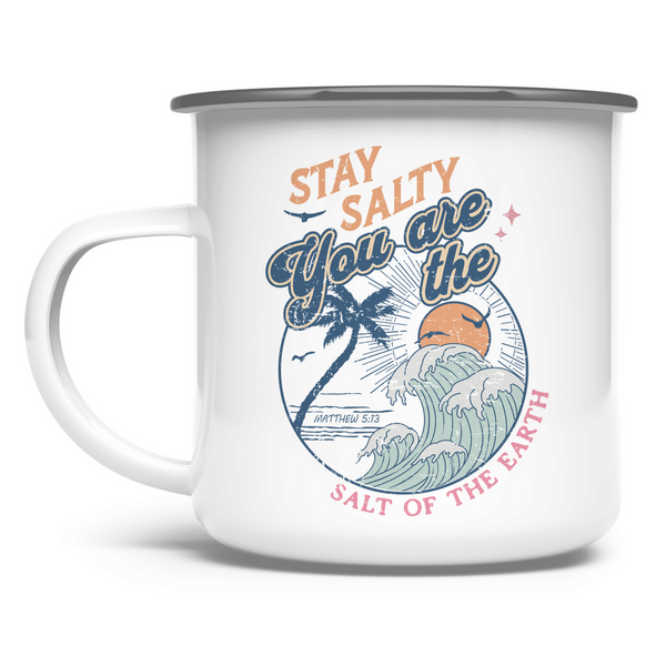 Emaille Tasse stay salty