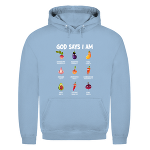 Herren Hoodie god says i am handsome