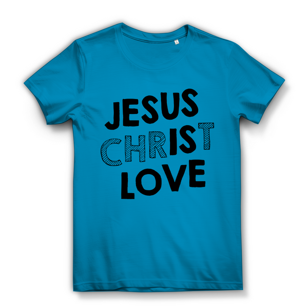 Damen Bio T-Shirt jesus christ love