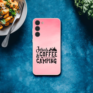 jesus coffee camping Samsung-Hülle