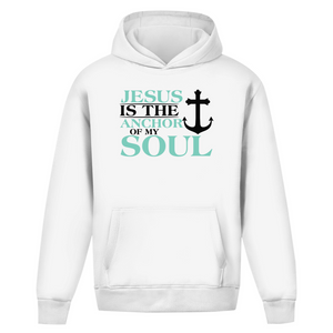 Oversize Hoodie Ohne Kordel jesus is the anchor of my soul segeln