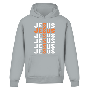 Oversize Hoodie Ohne Kordel jesus kreuz