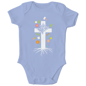 Kinder Bio Body Kreuz Blumen