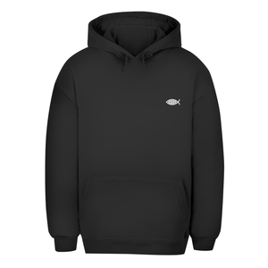 Unisex Oversize Hoodie fisch symbol ICHTHYS Jesus