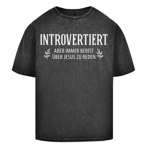 Oversize Washed T-Shirt introvertiert