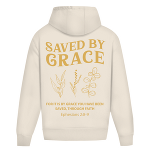 Oversize Hoodie Ohne Kordel saved by grace ehpesians 2:8-9