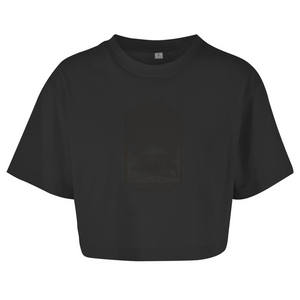 Damen Oversize Crop Top christ to christmas