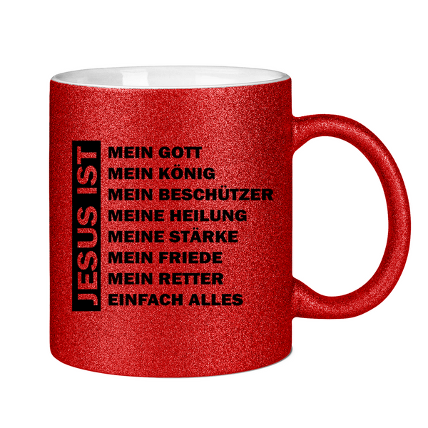 Glitzertasse jesus mein gott