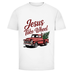 Herren T-Shirt jesus take wheel