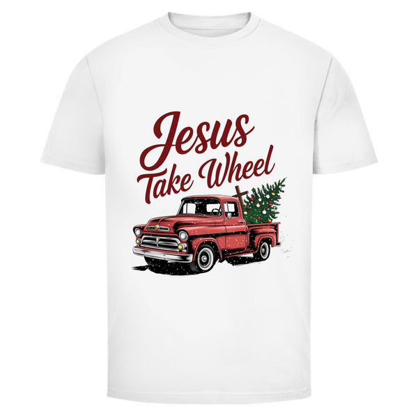 Herren T-Shirt jesus take wheel