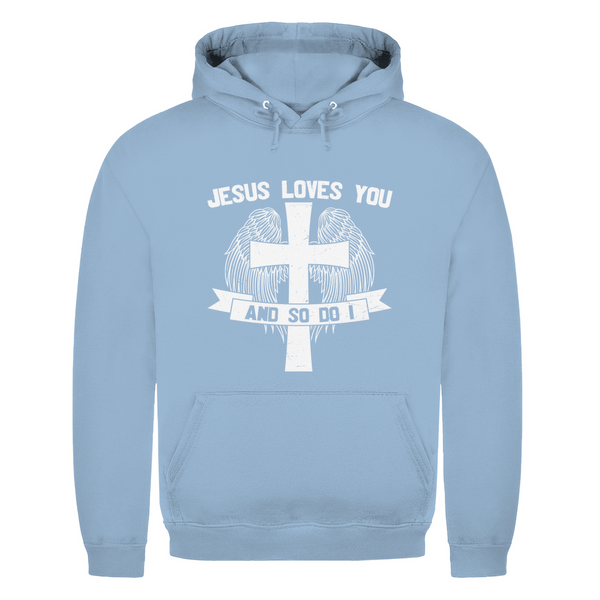 Herren Hoodie jesus loves you and so do i