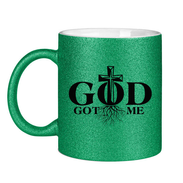 Glitzertasse god got me