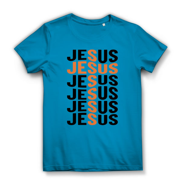 Damen Bio T-Shirt jesus kreuz