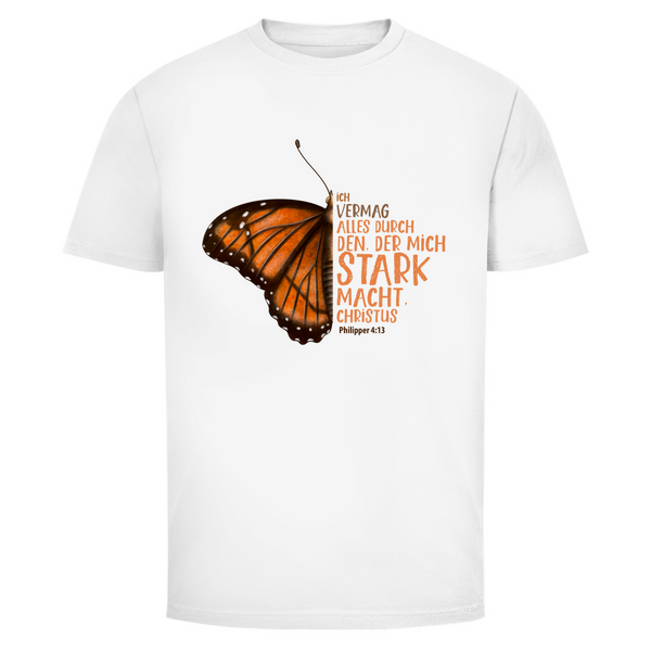 Herren T-Shirt der mich stark macht schmetterling