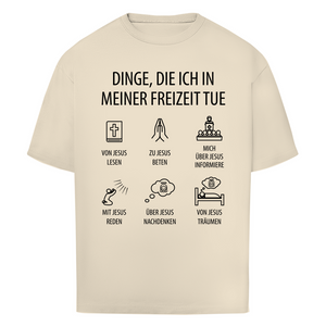Oversize T-Shirt dinge die ich in meiner freizeit tue
