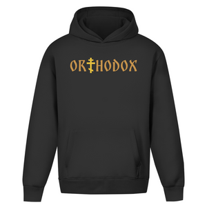 Oversize Hoodie Ohne Kordel orthodox kreuz