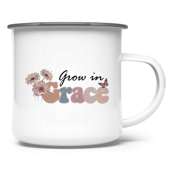 Emaille Tasse grow in grace