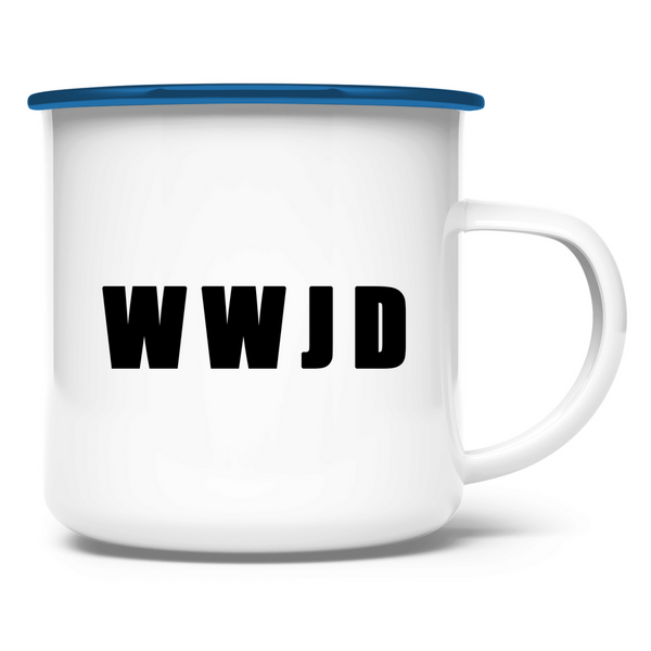 Emaille Tasse wwjd