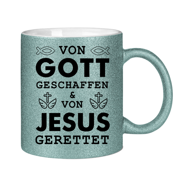 Glitzertasse von gott geschaffen