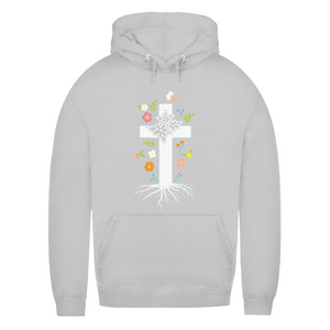 Damen Hoodie kreuz roots