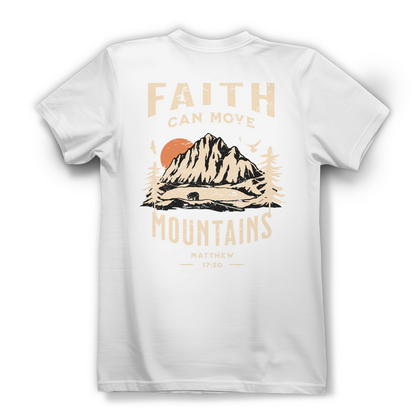 Damen Bio T-Shirt faith can move mountains matthew 17:20