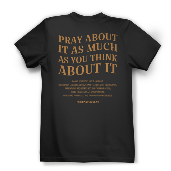 Damen Bio T-Shirt pray about it philippians 4:6-7