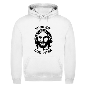 Herren Hoodie spoiler god wins