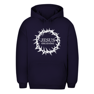 Unisex Oversize Hoodie jesus könig der könige dornenkrone
