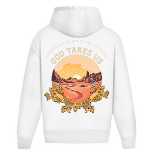 Oversize Hoodie Ohne Kordel god take us through the desert