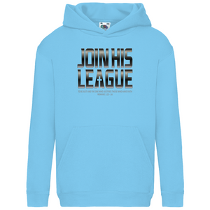 Kinder Hoodie Join his league romans 3:25-26