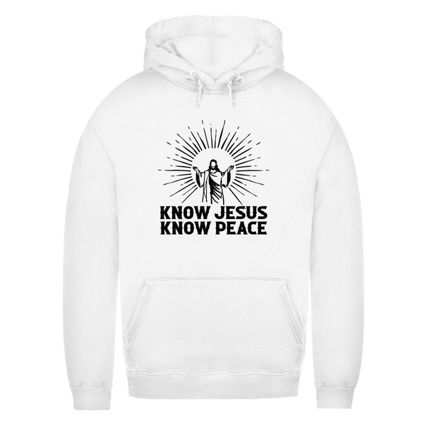 Damen Hoodie know jesus know peace