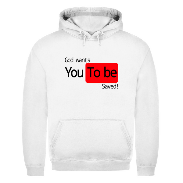 Herren Hoodie god wants you to be saved