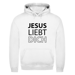 Herren Hoodie jesus liebt dich