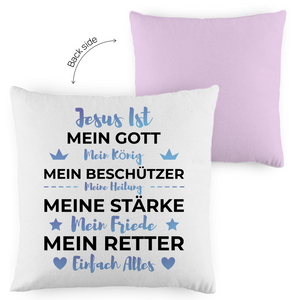 Kopfkissen zweifarbig jesus ist mein gott
