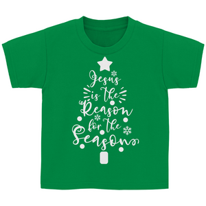 Kinder T-Shirt jesus is the reason tannenbaum