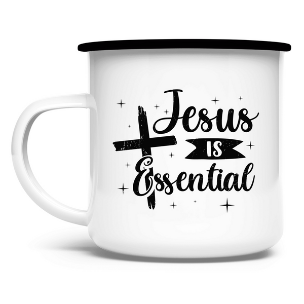 Emaille Tasse jesus is essential