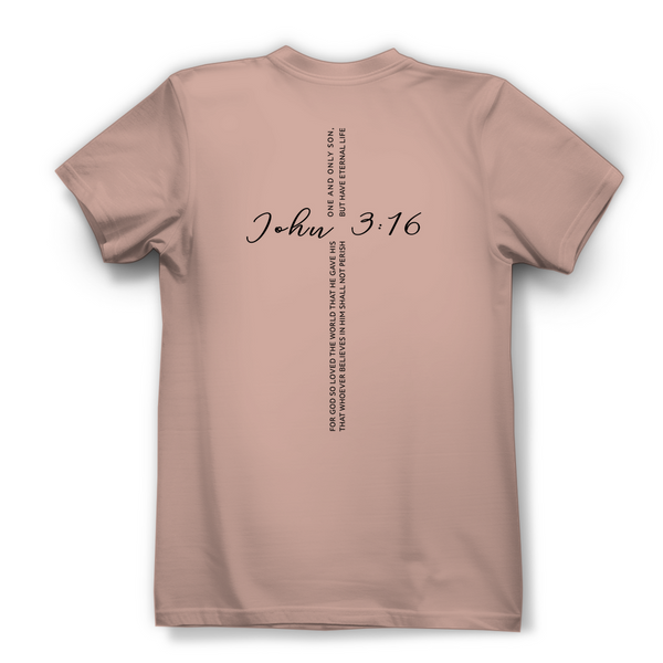 Damen Bio T-Shirt for god so loved the world john 3:16