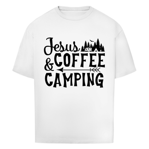 Oversize T-Shirt jesus coffee camping