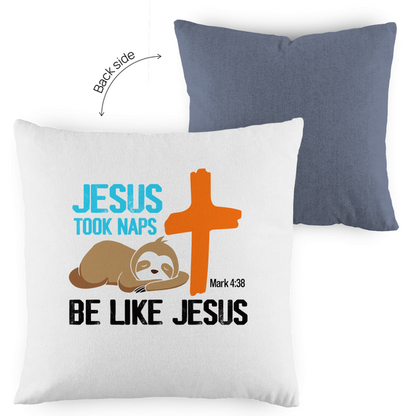 Kopfkissen zweifarbig jesus took naps mark 4:38